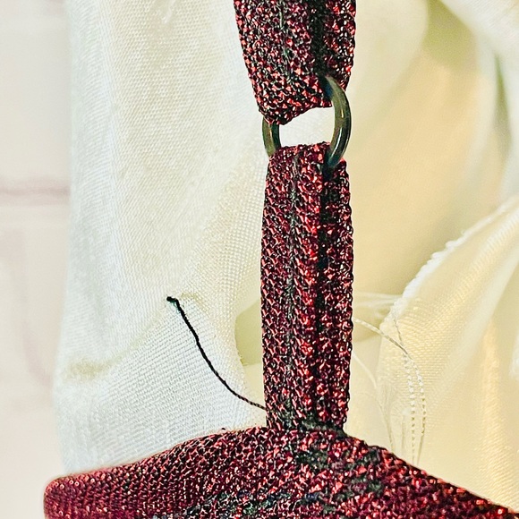 Metallic Sheer Gillian and O’Malley Red Glimmering Baby Doll Lingerie NEW No Tag - Picture 5 of 8